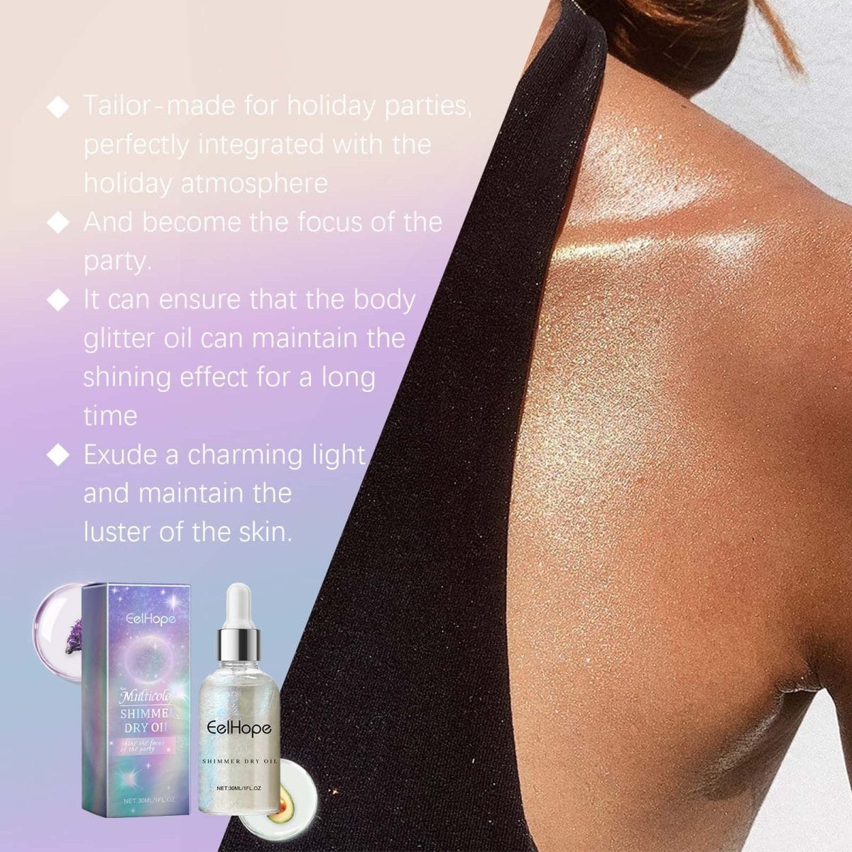 Glowing Body Shimmer Dry Oil
